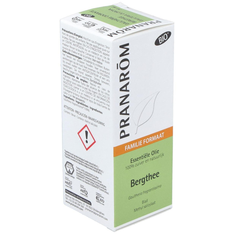 Gaulteria Olorosa Hoja Aceite Esencial Bio 30Ml.