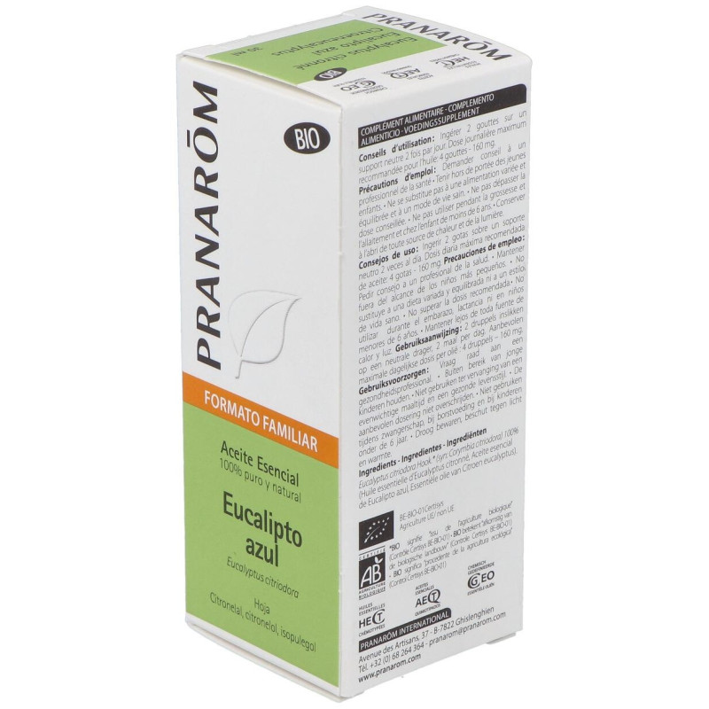 Eucalipto Azul Hoja Aceite Esencial Bio 30Ml.
