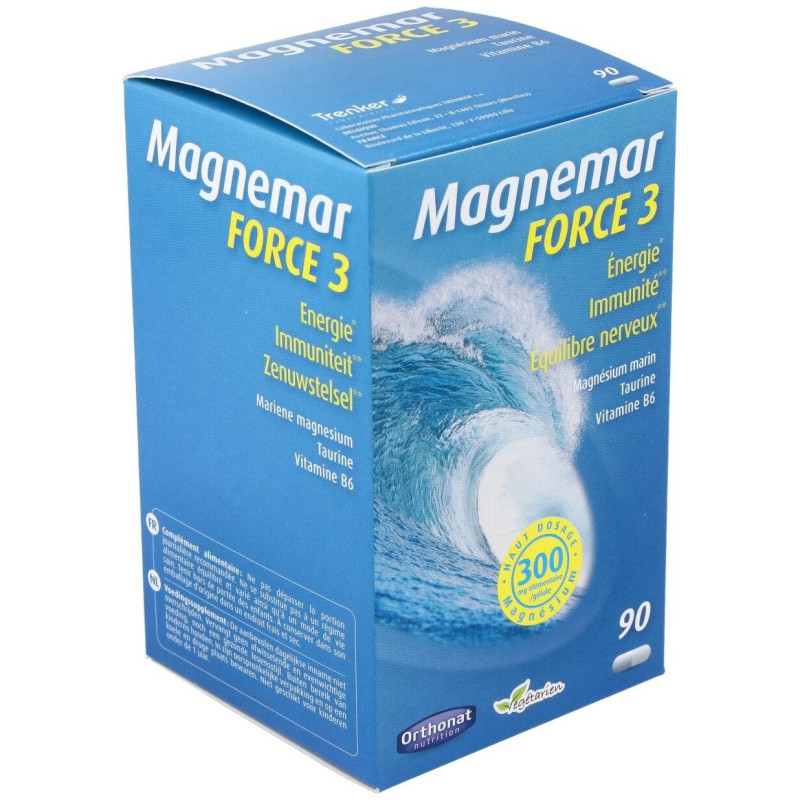 Magnemar Force 3 90 Caps Energía y Vitalidad - Orthonat