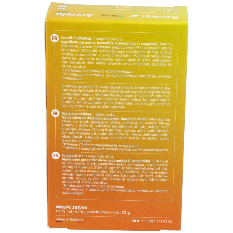 Acerola 1000mg.30comp - Orthonat