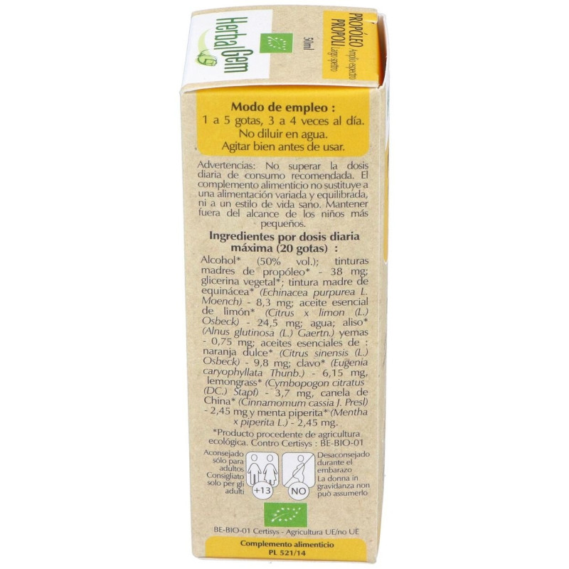 Herbalgem Propóleo Bio Amplio Espectro Gotas 50Ml