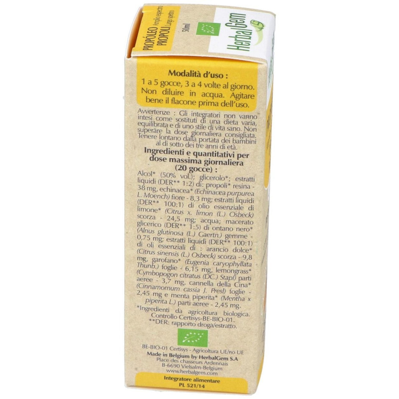 Herbalgem Propóleo Bio Amplio Espectro Gotas 50Ml