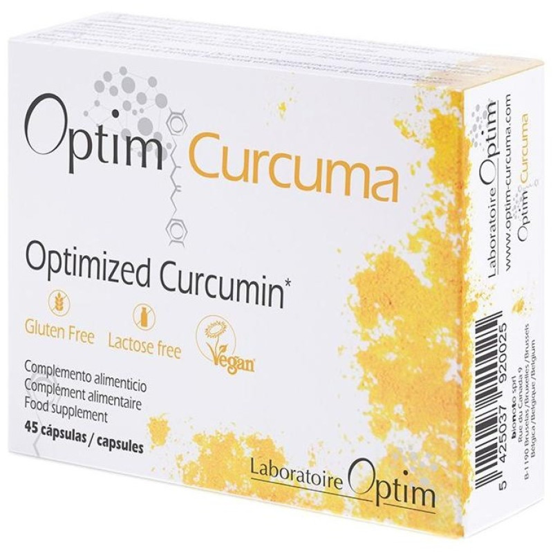 Optim Curcuma Suplemento Alimenticio 45 Cápsulas - Optim Laboratoire