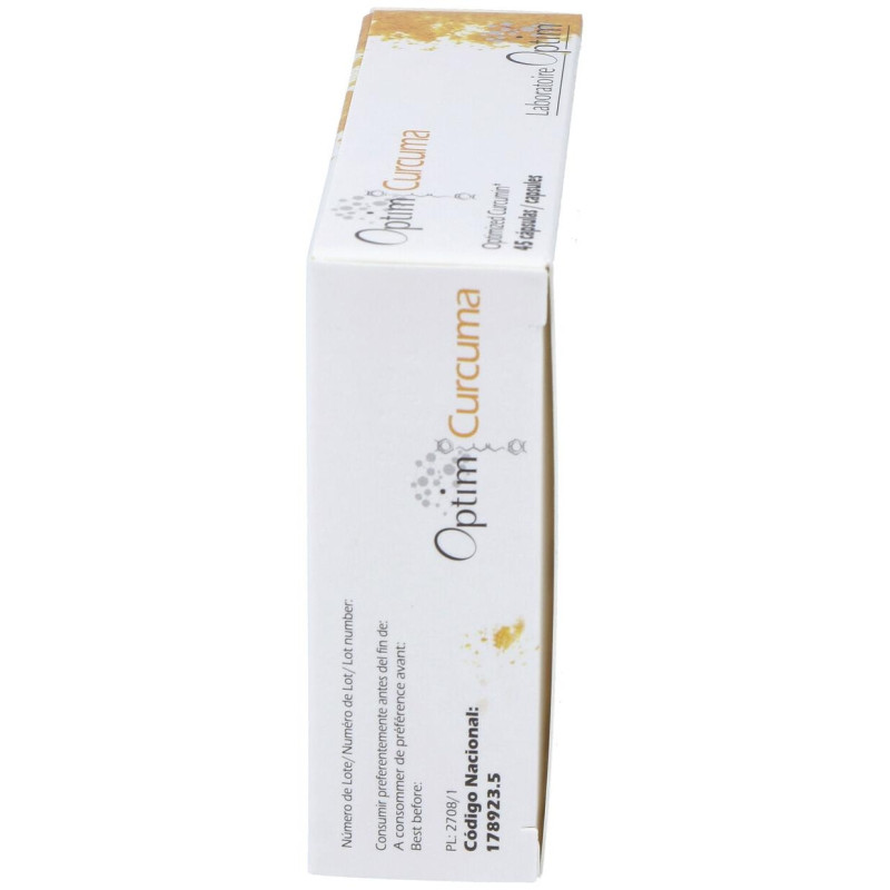 Optim Curcuma Suplemento Alimenticio 45 Cápsulas - Optim Laboratoire