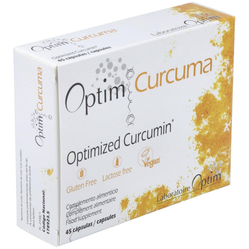 Optim Curcuma Suplemento Alimenticio 45 Cápsulas - Optim Laboratoire