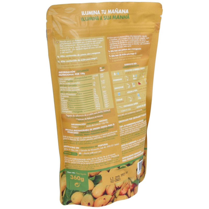 Despertar de Buda Mango - Baobab 360gr. Bio - Iswari