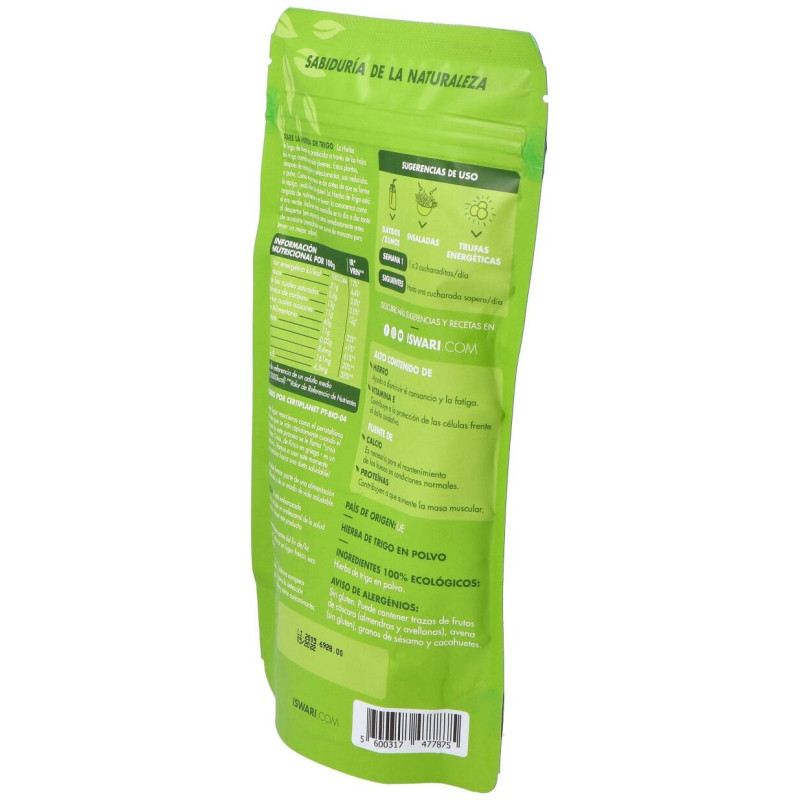 Hierba de Trigo Superalimento 125gr. Bio - Iswari
