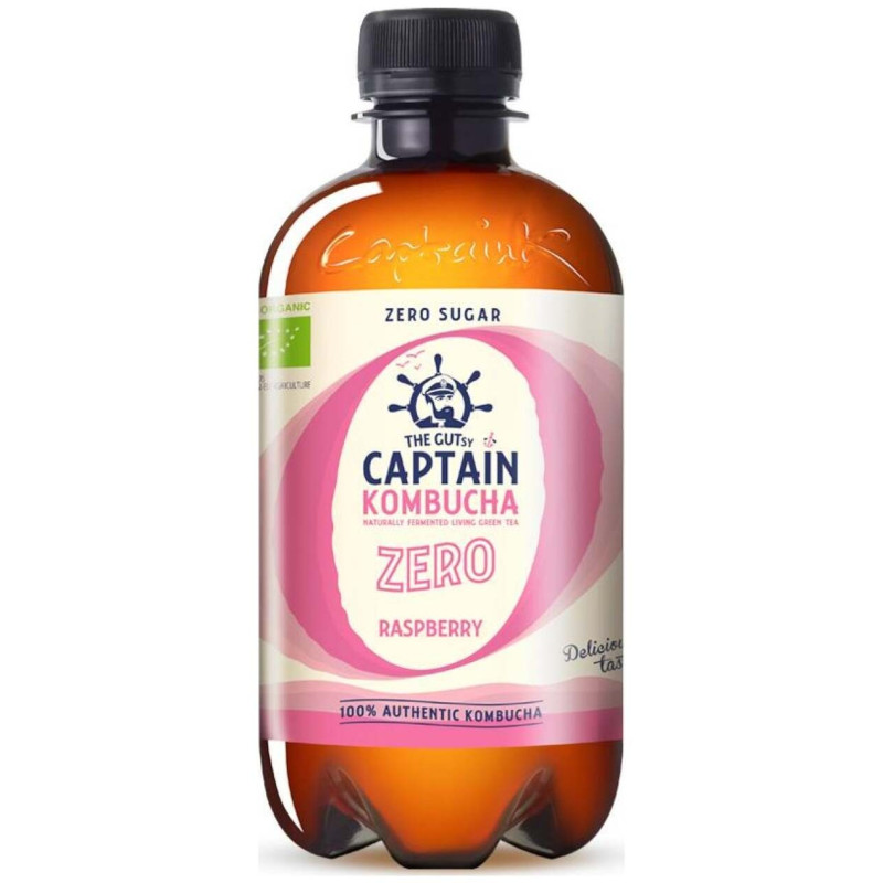 Kombucha Zero Raspberry Bio 400ml - Captain