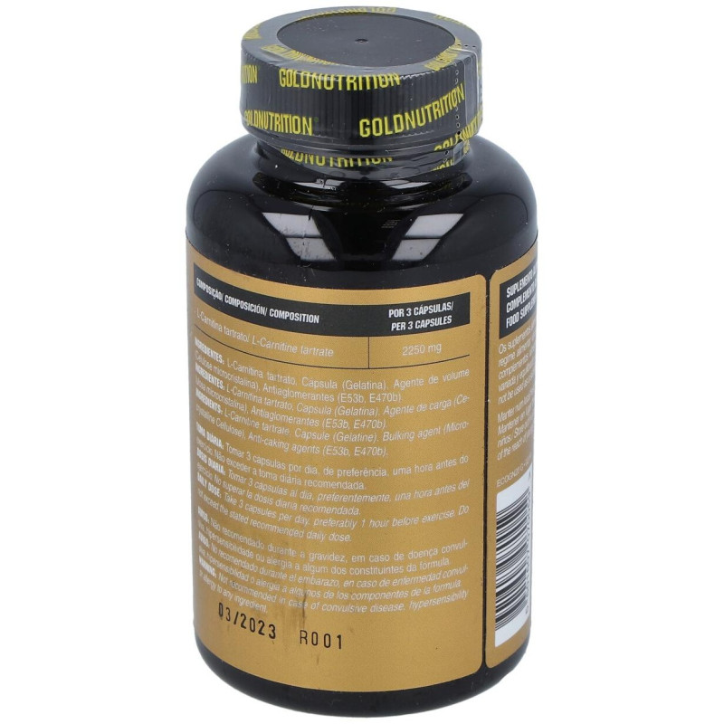 Gold Nutrition L Carnitina 750Mg 60Caps