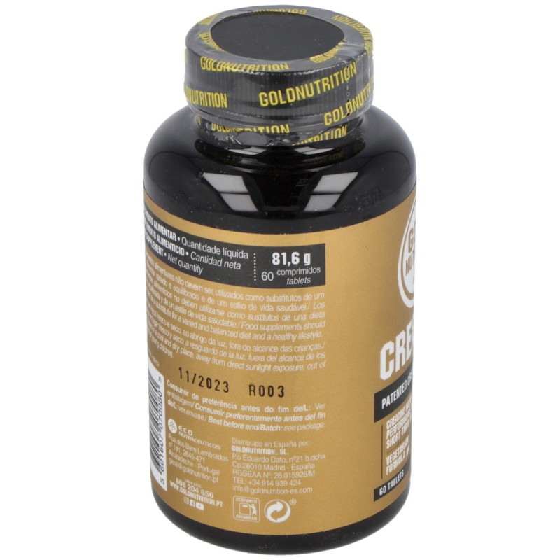 Creatina Creapure 1000mg 60comp - Gold Nutrition