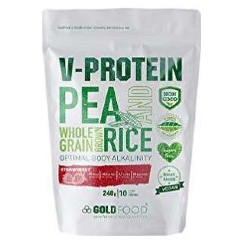 Gold Nutrition V Protein Frambuesa 240G