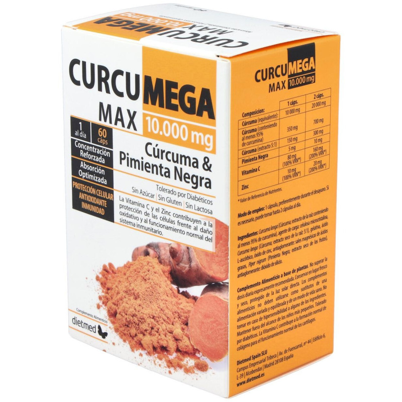 Curcumega Max 10.000 mg 60caps - Dietmed