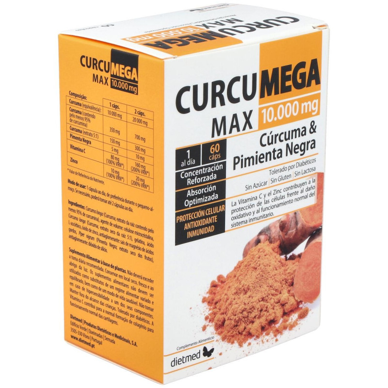 Curcumega Max 10.000 mg 60caps - Dietmed