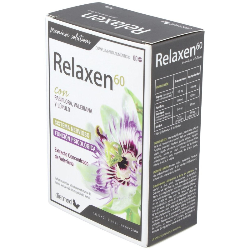 Dietmad Relaxen Pasiflora Valeriana 60comp - Dietmed