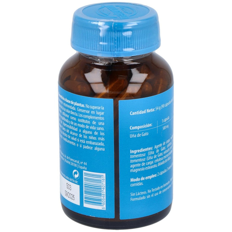 Naturmil Uña de Gato 500 mg 90 Cápsulas - Dietmed