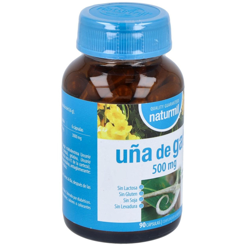 Naturmil Uña de Gato 500 mg 90 Cápsulas - Dietmed