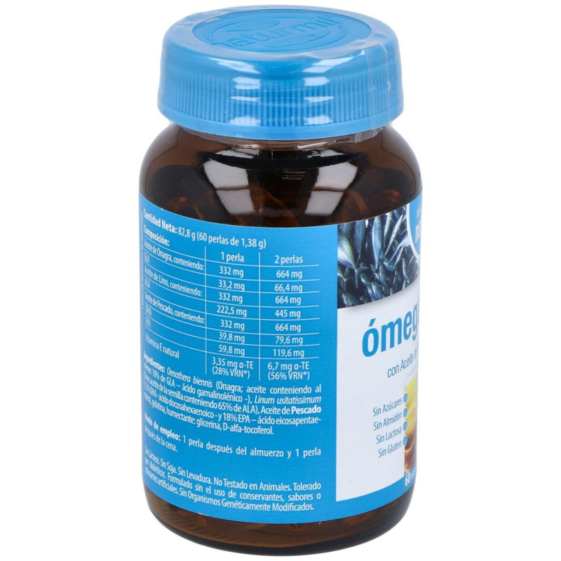Naturmil Omega 3_6 Y 9 Aceite De Pescado_ Lino Y Onagra 60 Perla
