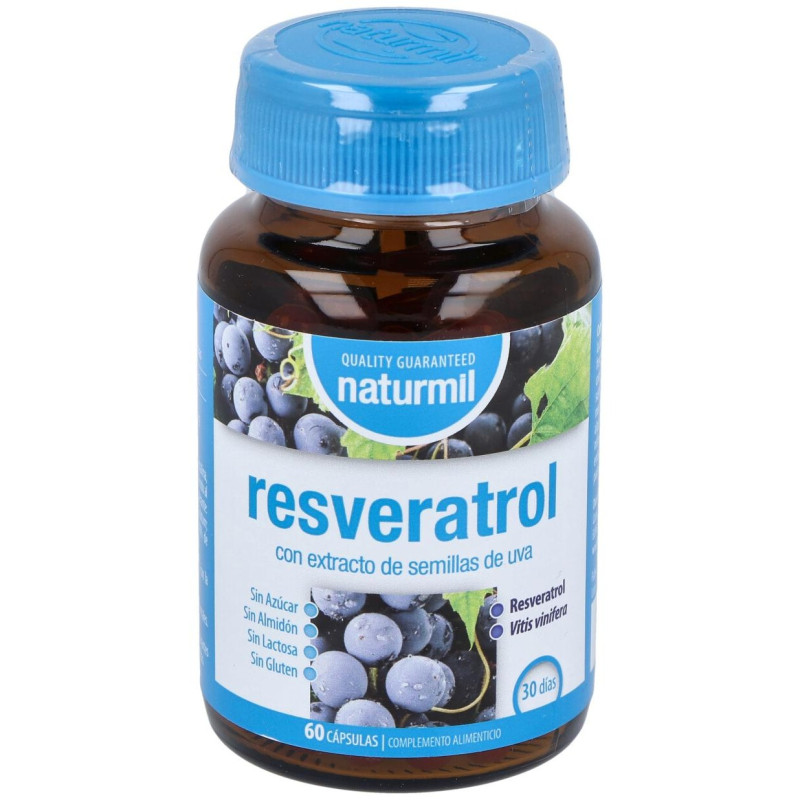 Naturmil Resveratrol con Extracto de Semilla de Uva 60 Cápsulas - Dietmed