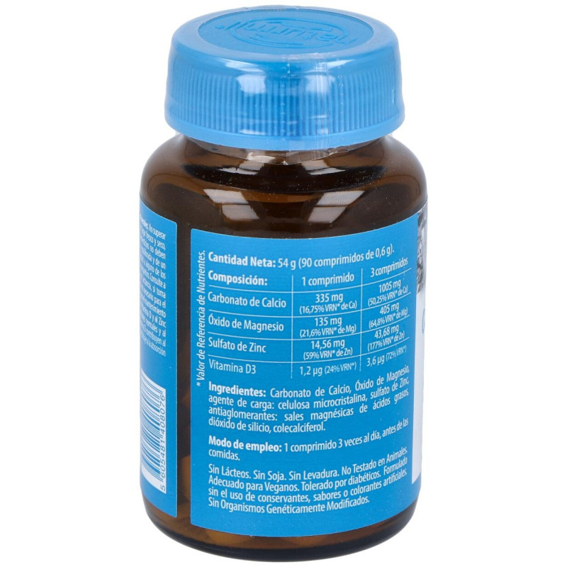 Naturmil Calcio + Magnesio + Zinc + Vitamina D 90 Comprimidos - Dietmed