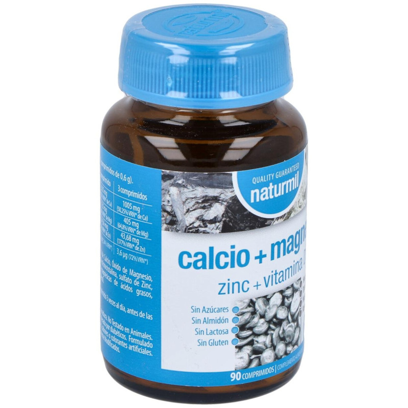 Naturmil Calcio + Magnesio + Zinc + Vitamina D 90 Comprimidos - Dietmed