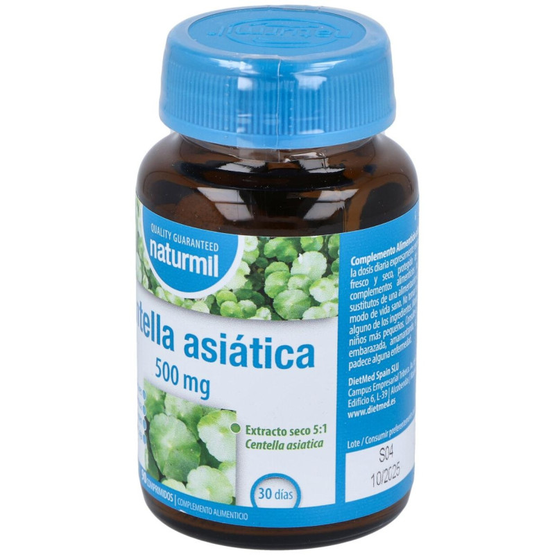 Naturmil Centella Asiatica 500 mg 90 Comprimidos - Dietmed