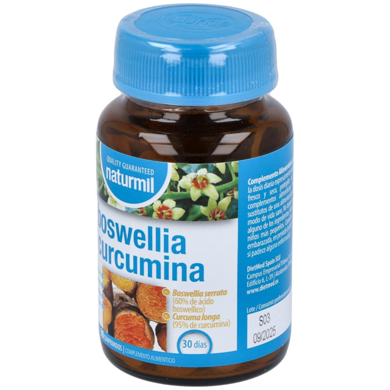 Naturmil Boswellia + Curcumina 90 Comprimidos - Dietmed
