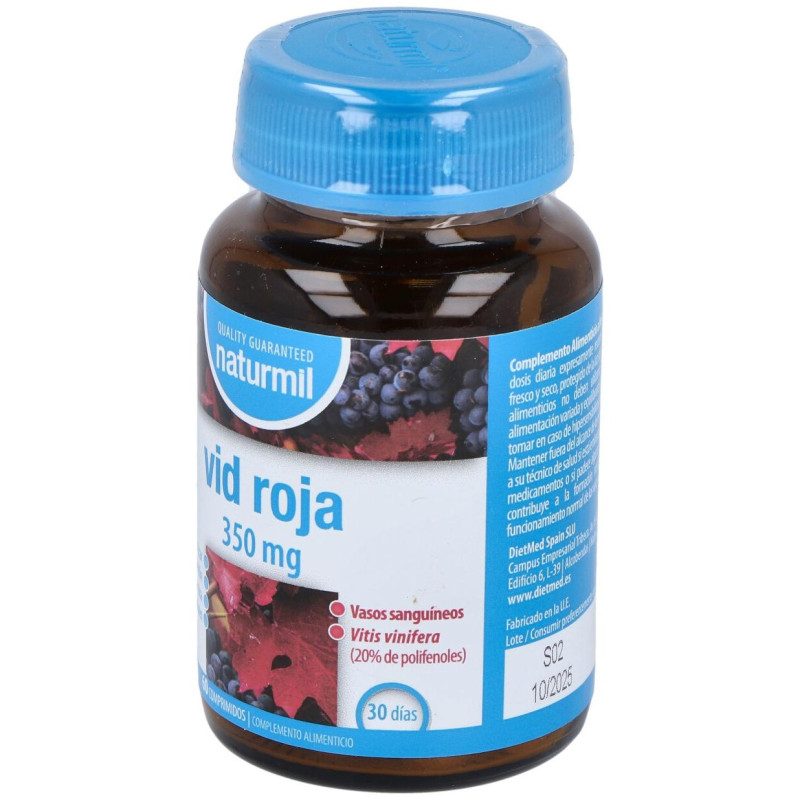 Naturmil Vid Roja 350 mg 60 Comprimidos - Dietmed