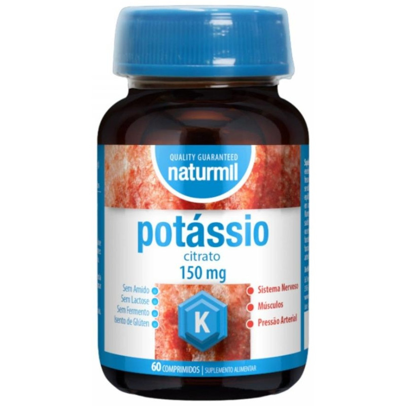 Naturmil Citrato de Potasio 150mg 60comp - Dietmed