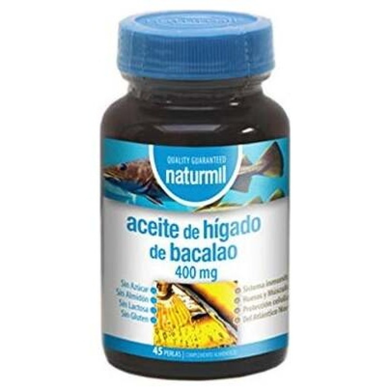 Naturmil Aceite de Higado Bacalao 400mg 45caps - Dietmed