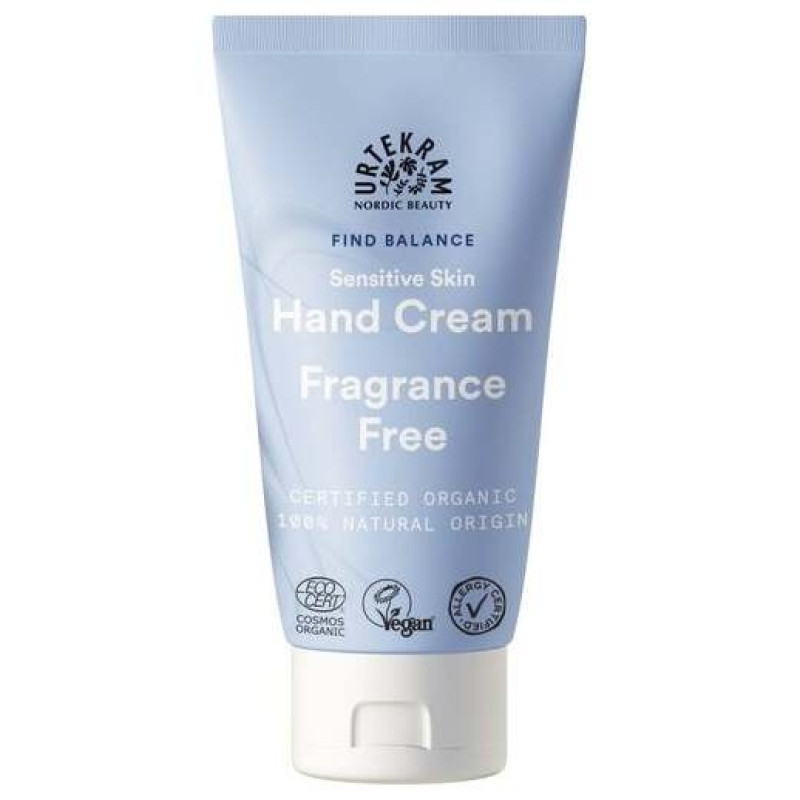 Fragance Free Crema de Manos 75ml. Eco Vegan - Urtekram