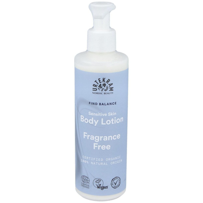 Fragance Free Locion Corporal 245ml. Eco Vegan - Urtekram