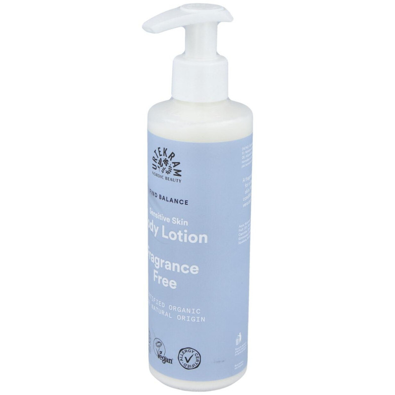 Fragance Free Locion Corporal 245ml. Eco Vegan - Urtekram