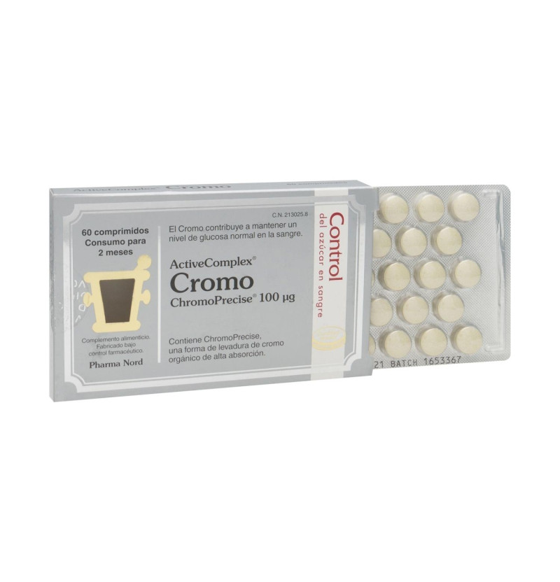Activecomplex Cromo 100 mcg (60 Comprimidos) - Pharma Nord