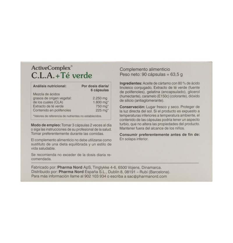 Activecomplex Cla + Te Verde (90 Capsulas)
