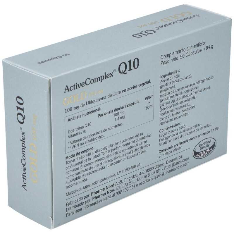 Activecomplex Q10 Gold 90 Caps Pharmanor - Pharma Nord