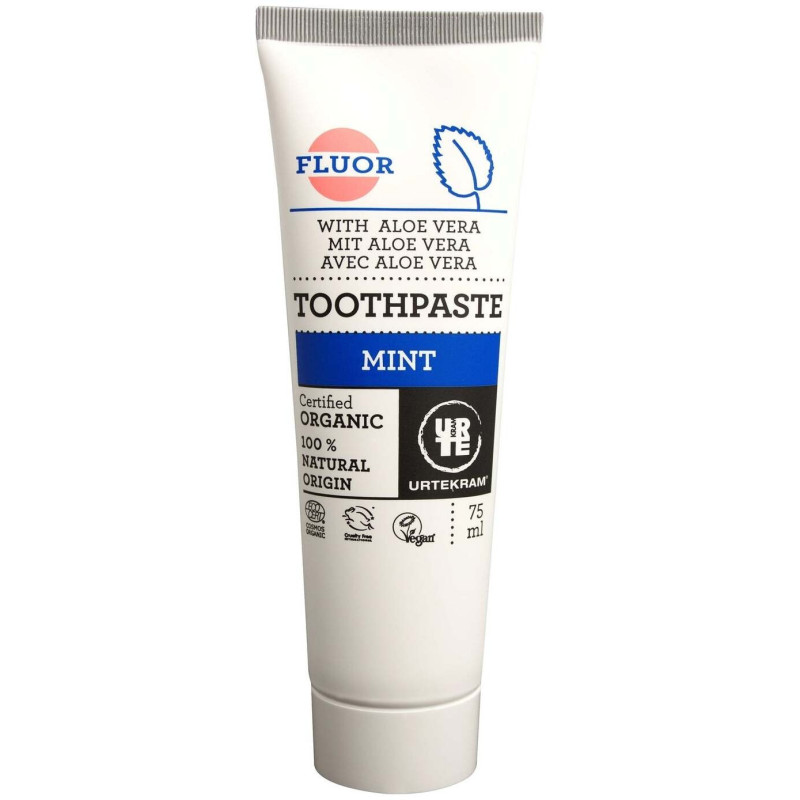 Urtekram Pasta De Dientes Fluoruro Y Menta 75Ml