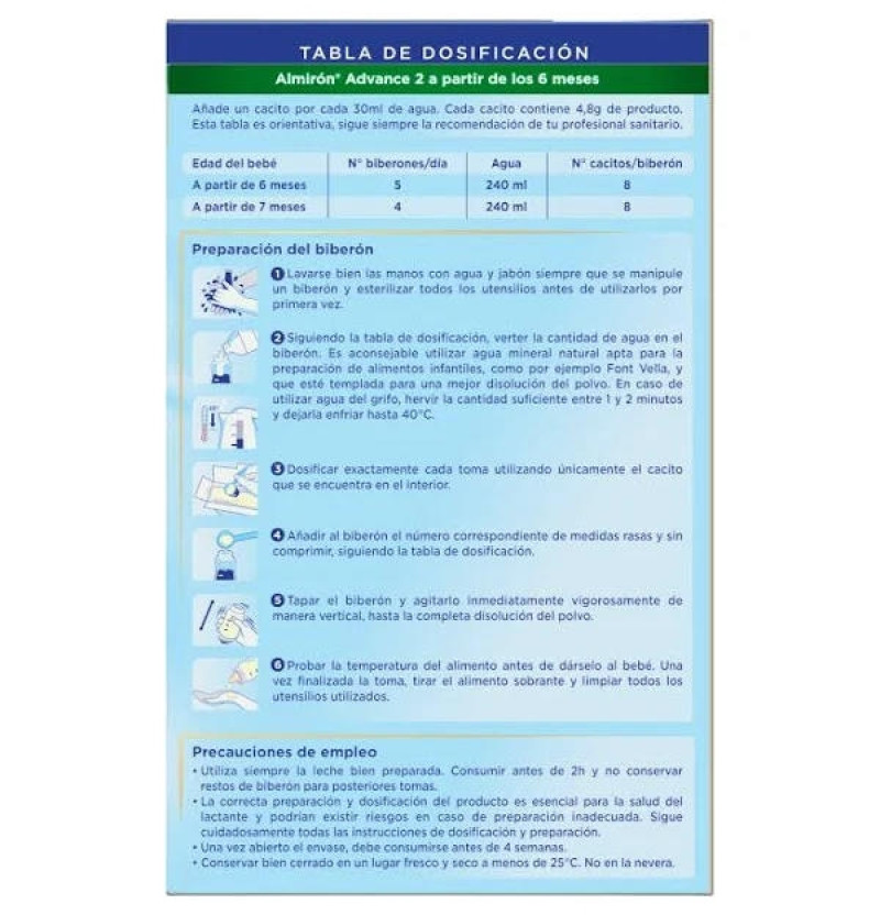 Almiron Advance + Pronutra 2 (1 Envase 1200 g) - Danonenutricia