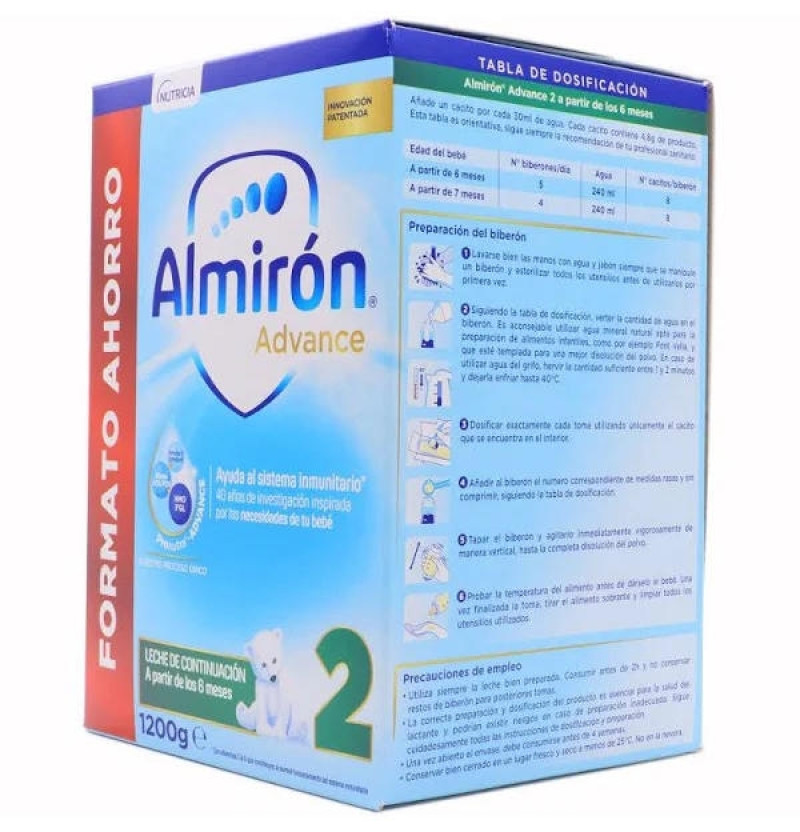 Almiron Advance + Pronutra 2 (1 Envase 1200 g) - Danonenutricia