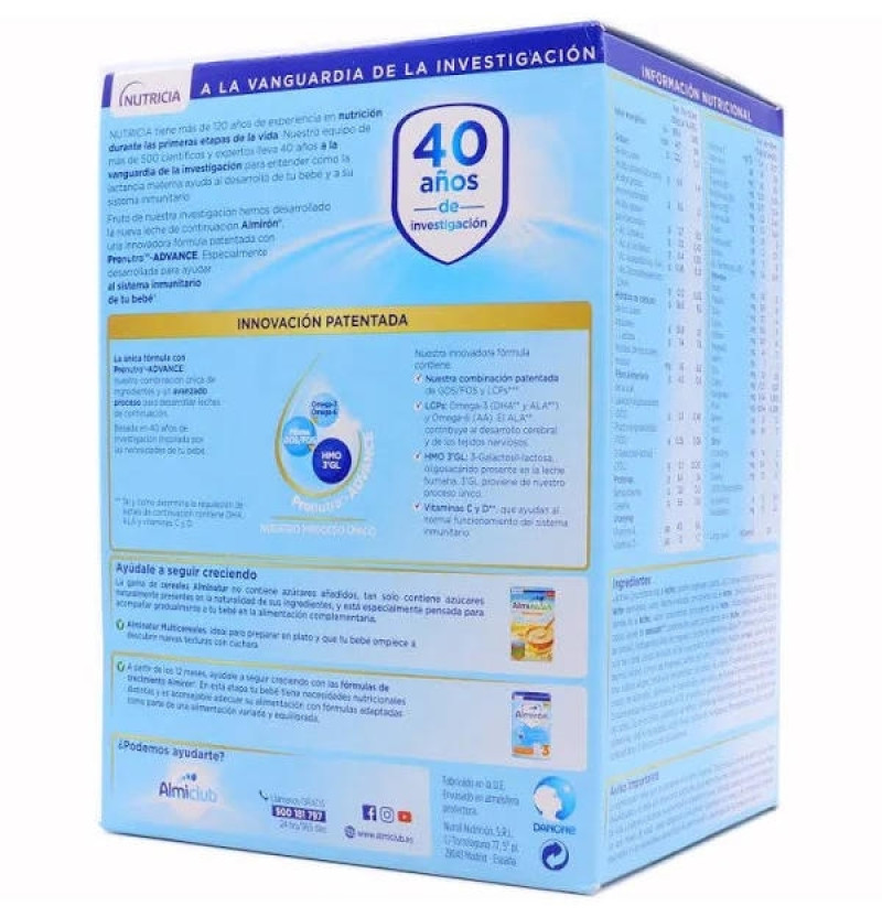 Almiron Advance + Pronutra 2 (1 Envase 1200 g) - Danonenutricia