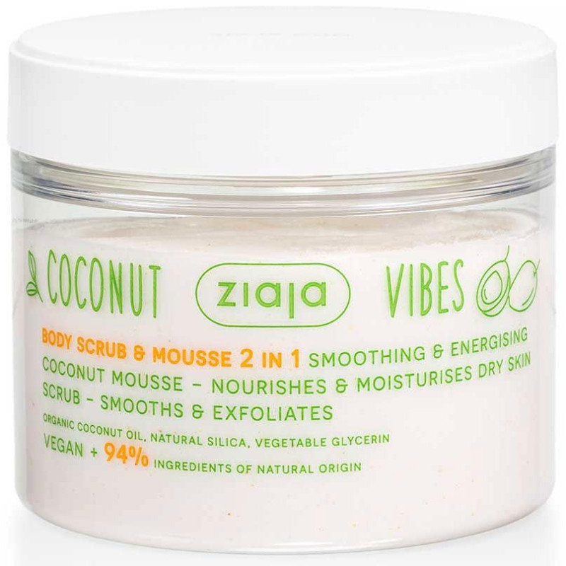 Coconut y Orange Vibes Exfoliante Corporal y Mousse 2 en 1 270 ml - Ziaja