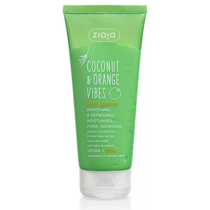 Coconut y Orange Vibes Mousse Corporal Suavizante y Refrescante 200 ml - Ziaja
