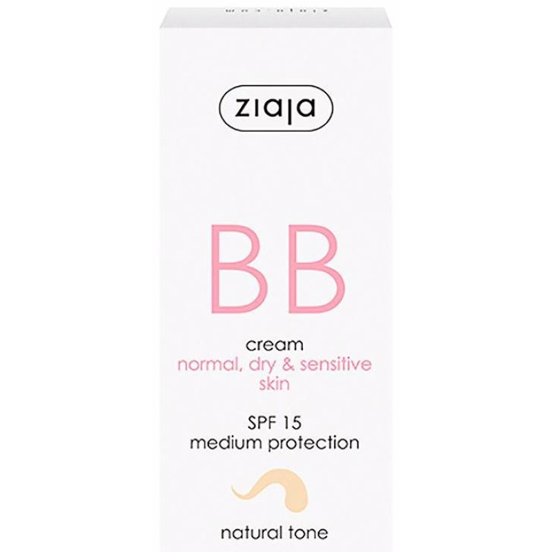 Ziaja Bb Cream Pieles Normales, Secas Y Sensibles Spf15 Tono Natural 50Ml
