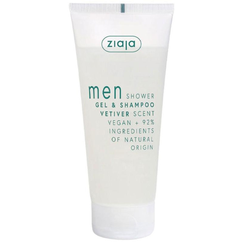 Men Shower Gel y Shampoo Vetiver Scent 200ml - Ziaja