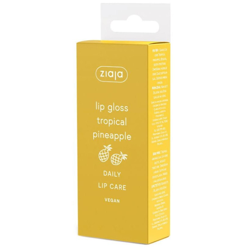Bálsamo Labial con Brillo Tropical Pineapple 12 ml - Ziaja