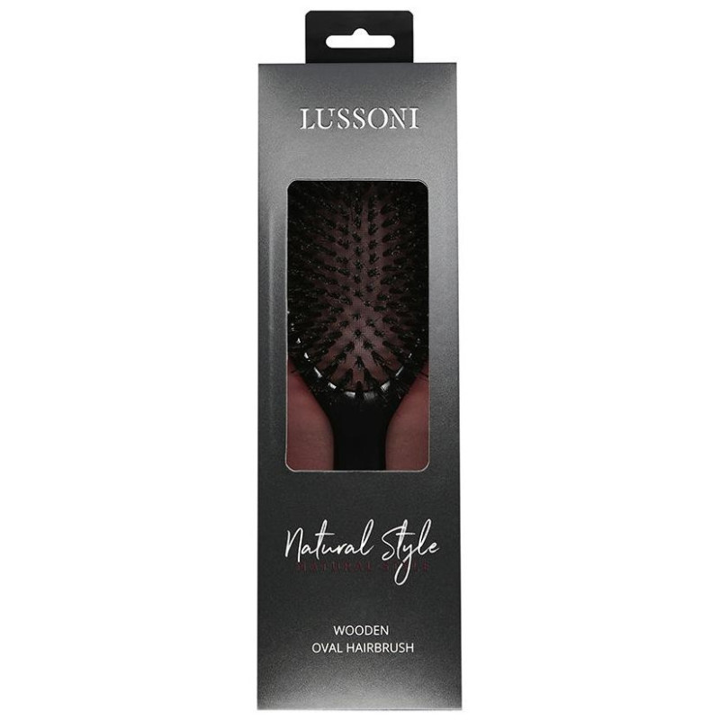 Lussoni Natural Style Wooden Oval Hairbrush 1Ud