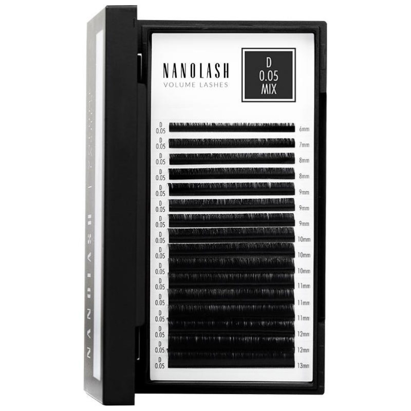 Volume Lashes Pestañas Postizas 0.05 D 6 - 13 mm 1 u - Nanolash