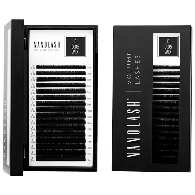Volume Lashes Pestañas Postizas 0.05 D 6 - 13 mm 1 u - Nanolash