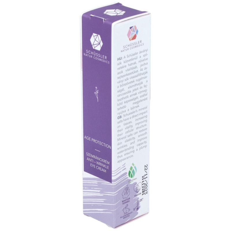 Schussler Age Protection Crema Contorno Ojos 15ml - Schssler Natur Cosmedics