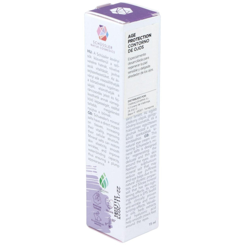 Schussler Age Protection Crema Contorno Ojos 15ml - Schssler Natur Cosmedics