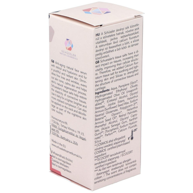 Schussler Natur Serum Facial Retinol 1% 30Ml.